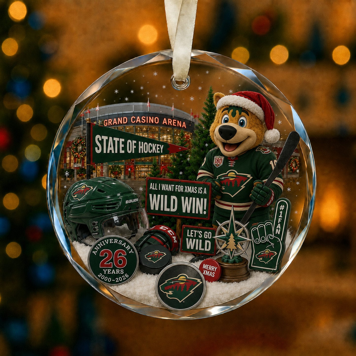All Hockey Teams Christmas Glass Ornament With Gift Box Trending - 5to9vibe