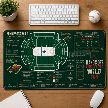All Hockey Stadiums Arena Blueprint Desk Mat Mouse Pad Plus Size Trending - 5to9vibe