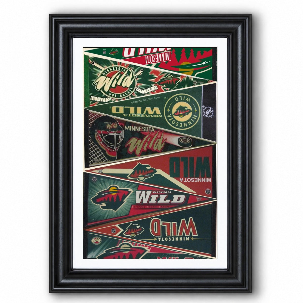All Hockey Teams Vintage Pennant Anniversary For Fans No Frame Vertical Poster - 5to9vibe