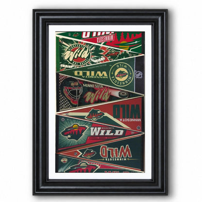 All Hockey Teams Vintage Pennant Anniversary For Fans No Frame Vertical Poster - 5to9vibe