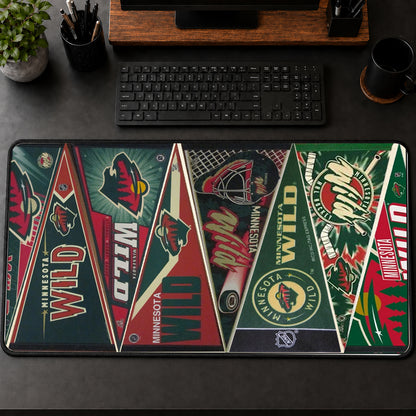 All Hockey Teams Vintage Pennant Anniversary For Fans Desk Mat Mouse Pad Trending - 5to9vibe