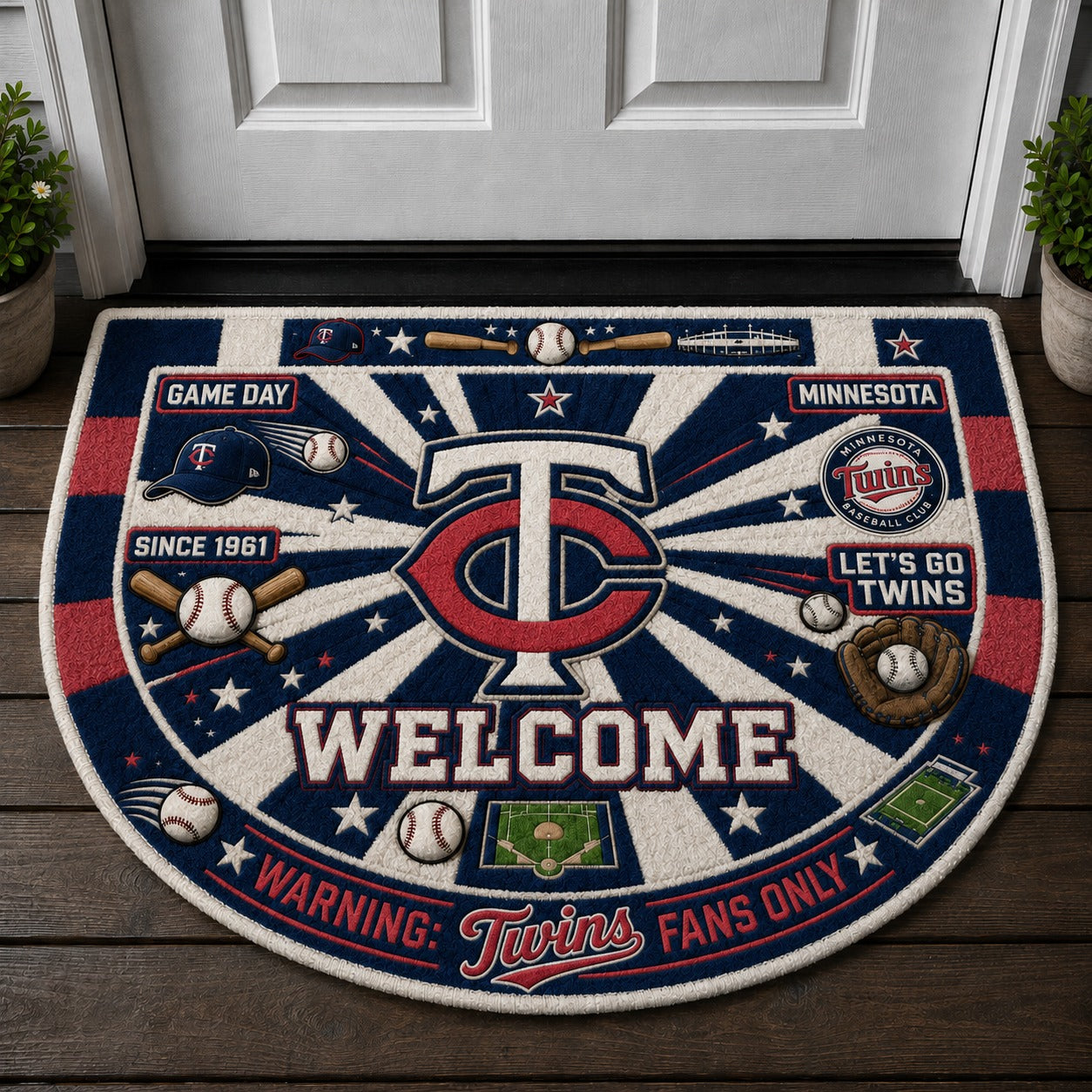 Football All Teams Custom Premium Welcome Mat – Personalized Doormat