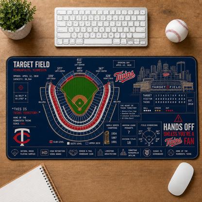 All Baseball Legendary Stadiums Masterplan Desk Mat Mouse Pad Plus Size - 5to9vibe