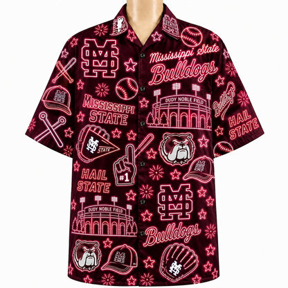 All College Basketball Teams Neon Viber Unisex Hawaiian Shirt For Men & Women