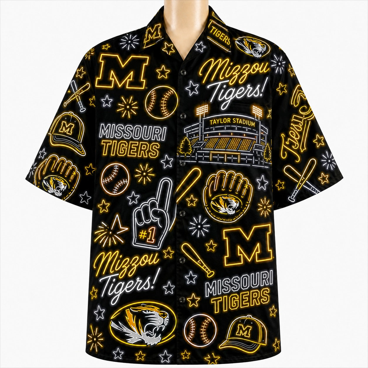 All College Basketball Teams Neon Viber Unisex Hawaiian Shirt For Men & Women