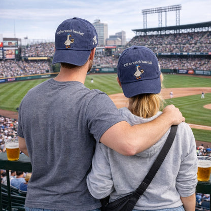 Off to watch Baseball Embroidered Logo Premium Baseball Cap