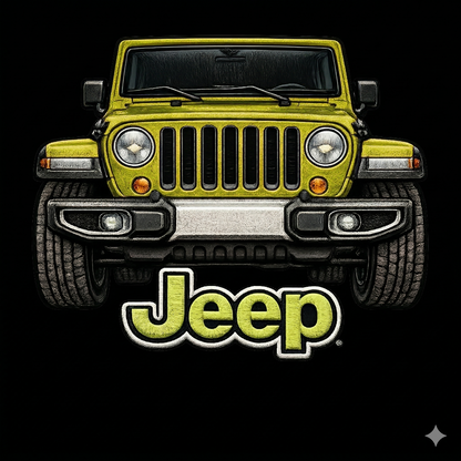 Sudadera prémium unisex Jeep bordada con cremallera de cuarto, suéter con cremallera de cuarto inspirado