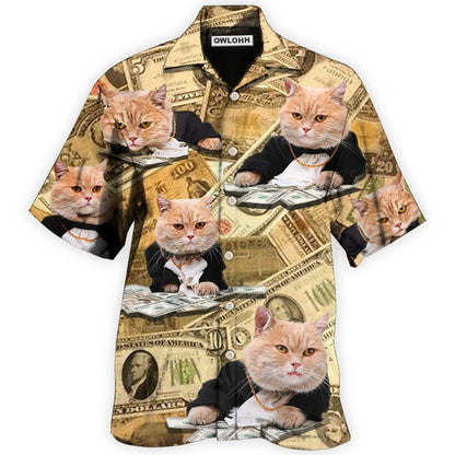 Hawaiian Shirt / Adults / S Cat Money Vintage Style - Hawaiian Shirt 