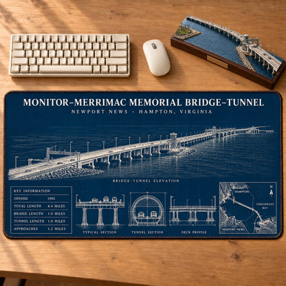 American Iconic Bridges Collection Desk Mat Mouse Pad Trending - 5to9vibe