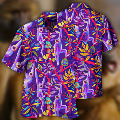 Monkey Colorful Monkey - Hawaiian Shirt 