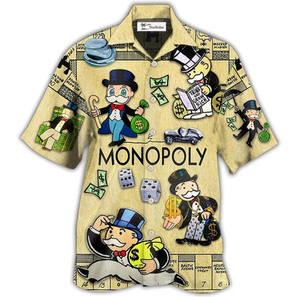 Hawaiian Shirt / Adults / S Monopoly Style - Hawaiian Shirt 