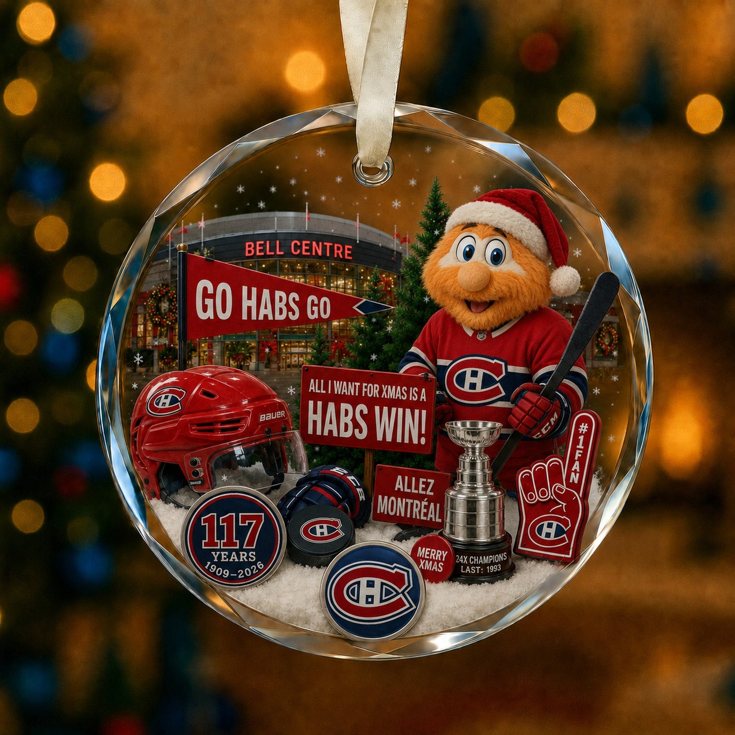 All Hockey Teams Christmas Glass Ornament With Gift Box Trending - 5to9vibe