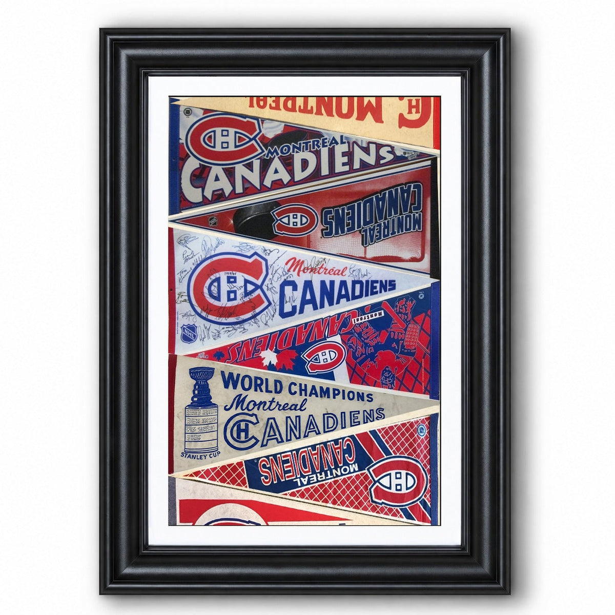 All Hockey Teams Vintage Pennant Anniversary For Fans No Frame Vertical Poster - 5to9vibe