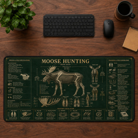 Moose Hunting Desk Mat Mouse Pad | 5To9Vibe