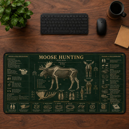 Moose Hunting Desk Mat Mouse Pad | 5To9Vibe