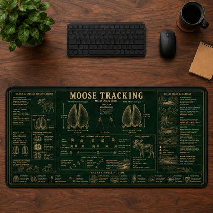 Moose Tracking Desk Mat Mouse Pad | 5To9Vibe