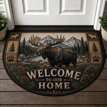 Buffalo Welcome Mat – Wild and Free Rustic Nature Doormat - 5to9vibe