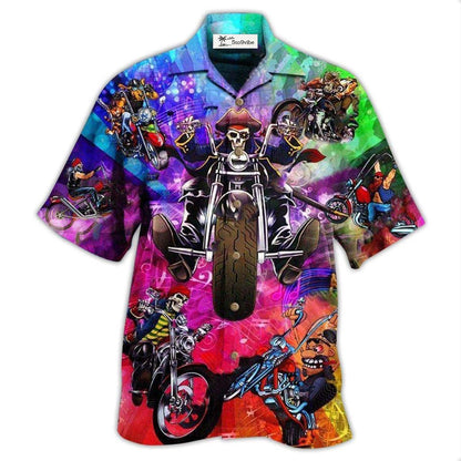 Hawaiian Shirt / Adults / S Motorcycle It's Never Late To Take A Ride - Hawaiian Shirt 