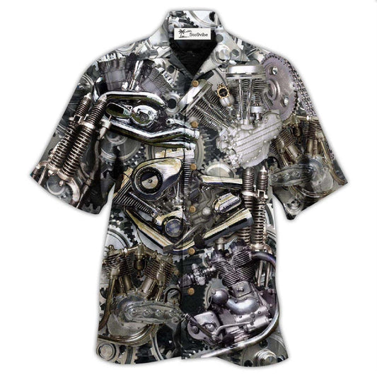 Hawaiian Shirt / Adults / S Motorcycle Don't Go Gray We Turn Chrome - Hawaiian Shirt 