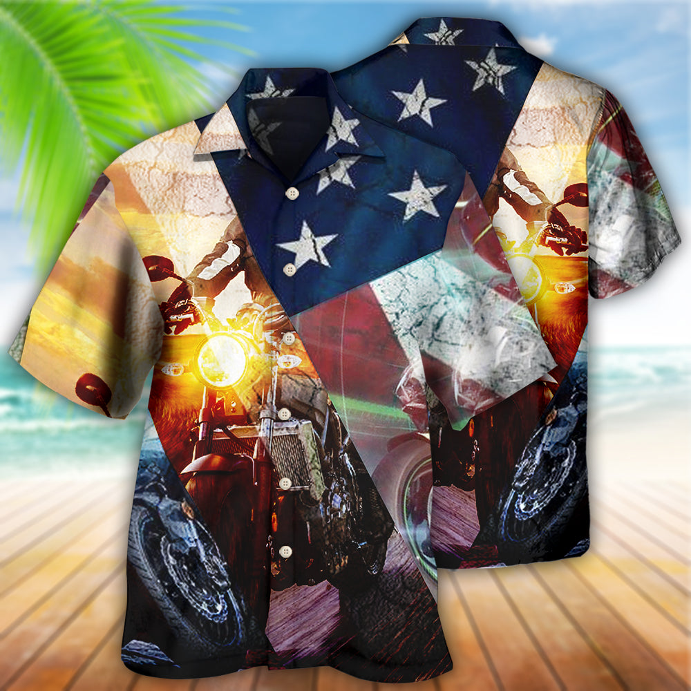Motorcycle Independence Day America - Hawaiian Shirt 