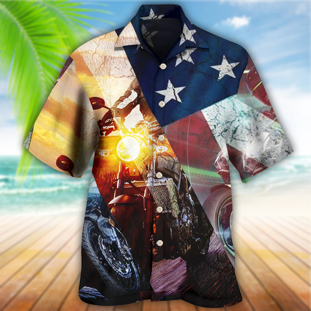 Motorcycle Independence Day America - Hawaiian Shirt 