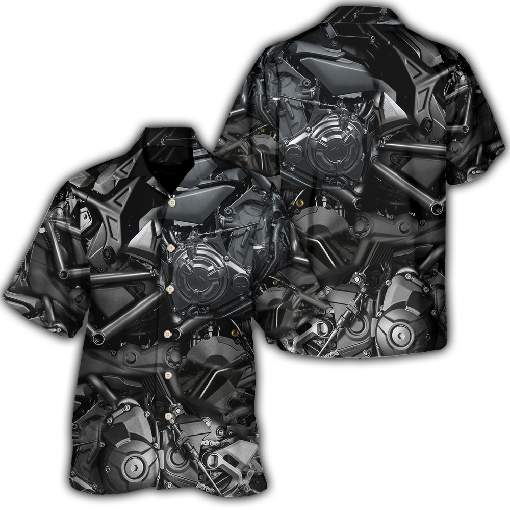 Motorcycle Live To Ride Luxury - Unisex Hawaiian Shirt For Men and Women