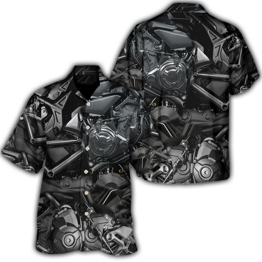 Motorcycle Live To Ride Luxury - Unisex Hawaiian Shirt For Men and Women