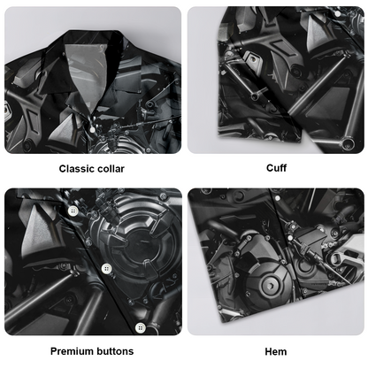Motorcycle Live To Ride Luxury - Unisex Hawaiian Shirt For Men and Women