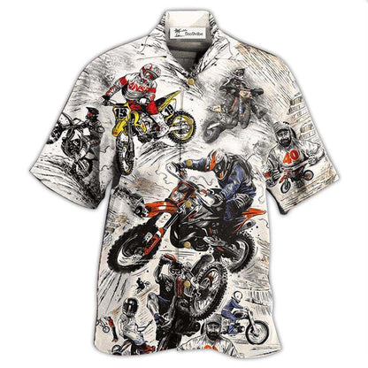 Hawaiian Shirt / Adults / S Motorcycle Ride Hard And Cool - Hawaiian Shirt 