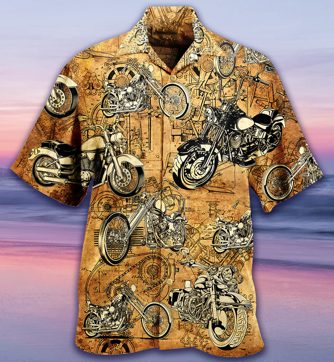 Motorcycle Vintage I'm Cool - Hawaiian Shirt 