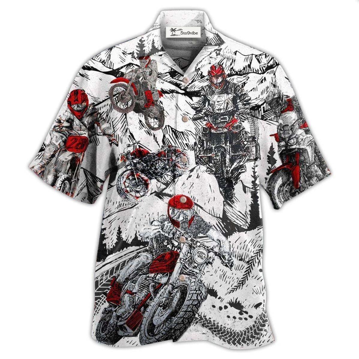 Hawaiian Shirt / Adults / S Motorcycle What Is Life I'm So Happy - Hawaiian Shirt 