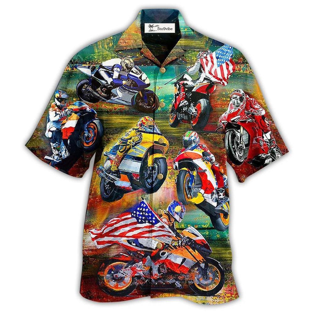 Hawaiian Shirt / Adults / S Motorsport Racing America - Hawaiian Shirt 