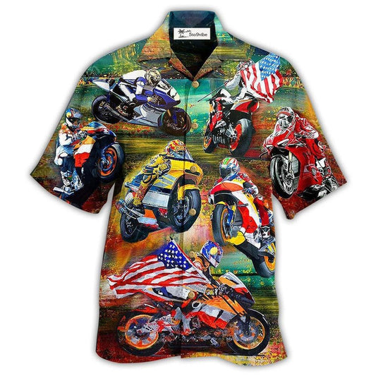 Hawaiian Shirt / Adults / S Motorsport Racing America - Hawaiian Shirt 