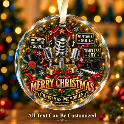 Motown-Inspired Soul Personalized Glass Ornament | 5To9Vibe