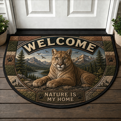 Buffalo Welcome Mat – Wild and Free Rustic Nature Doormat - 5to9vibe