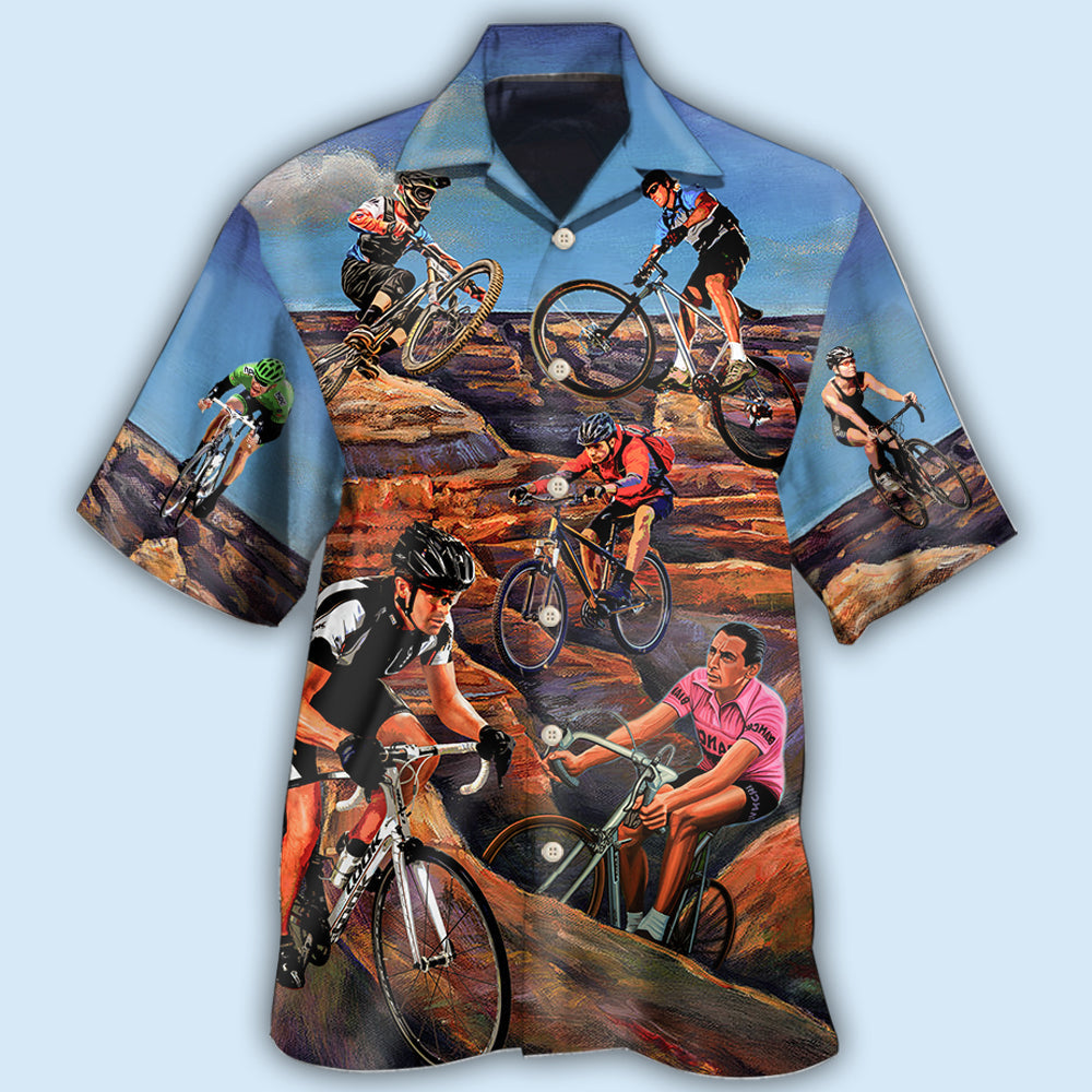 Bike Mountain Biking - Hawaiian Shirt 