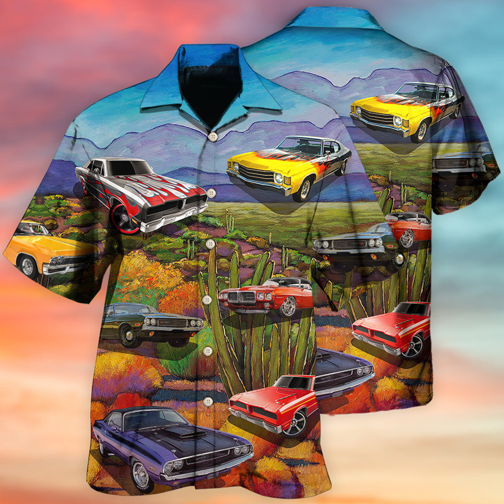 Car Landscape Style - Hawaiian Shirt 