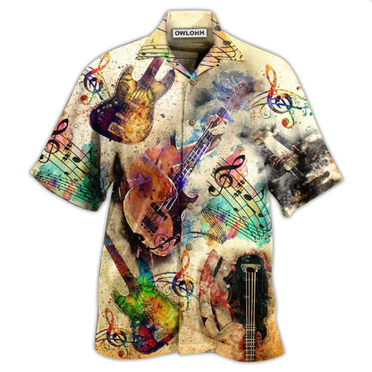 Hawaiian Shirt / Adults / S Guitar Music Bass Its Like Guitar But Way Cooler Bass Guitar - Hawaiian Shirt 