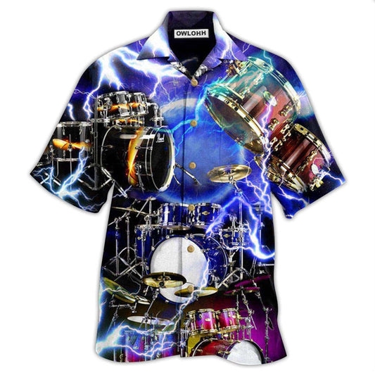 Hawaiian Shirt / Adults / S Drum Is My Cardio Lighting Style - Hawaiian Shirt 