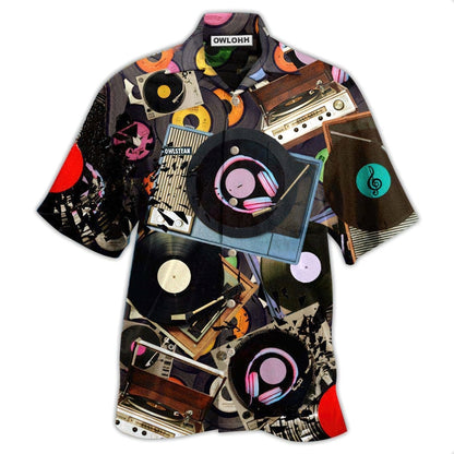 Hawaiian Shirt / Adults / S Music Every Sha-la-la Melody On Record Players - Hawaiian Shirt 