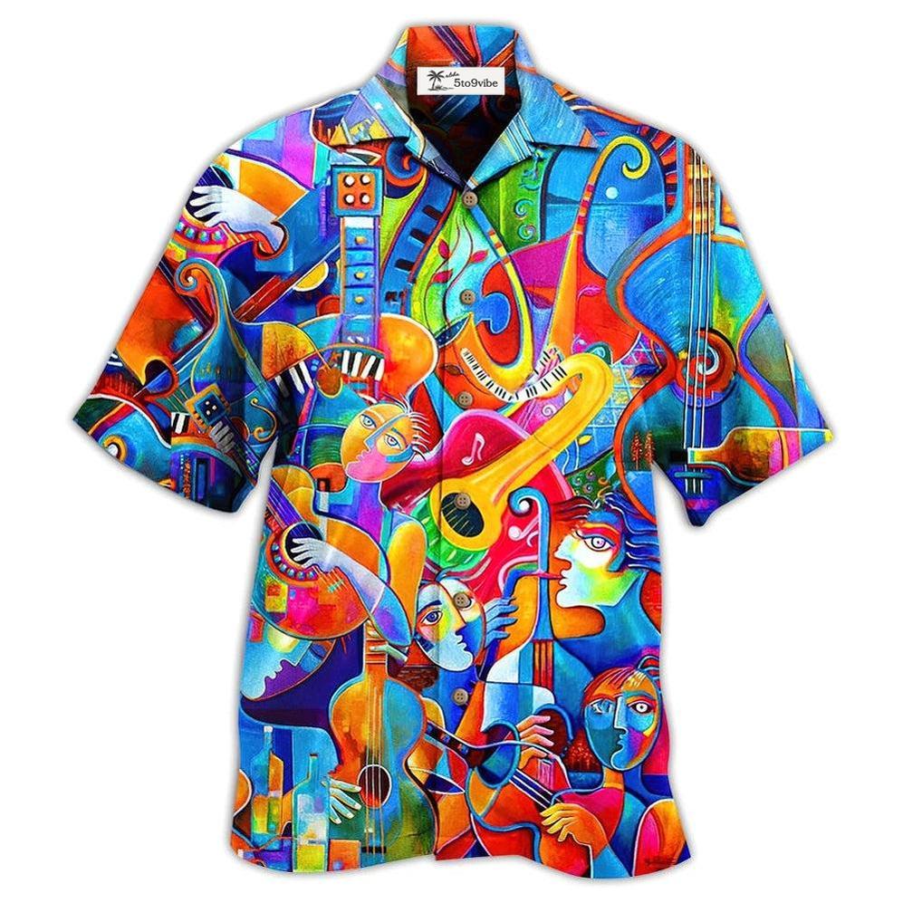 Hawaiian Shirt / Adults / S Music Fullcolor Style - Hawaiian Shirt 