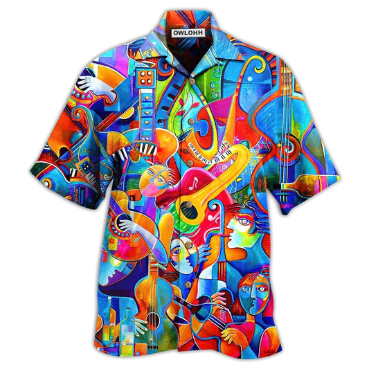 Hawaiian Shirt / Adults / S Music Fullcolor Style - Hawaiian Shirt 