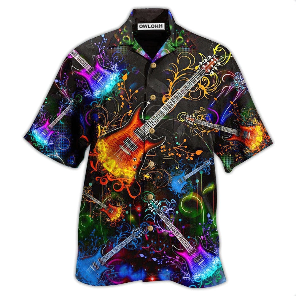 Hawaiian Shirt / Adults / S Guitar Gowhere The Guitar Takes You - Hawaiian Shirt 
