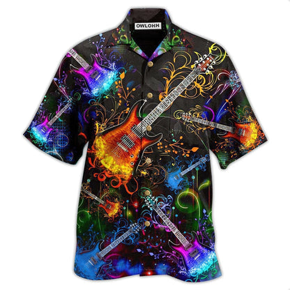Hawaiian Shirt / Adults / S Guitar Gowhere The Guitar Takes You - Hawaiian Shirt 