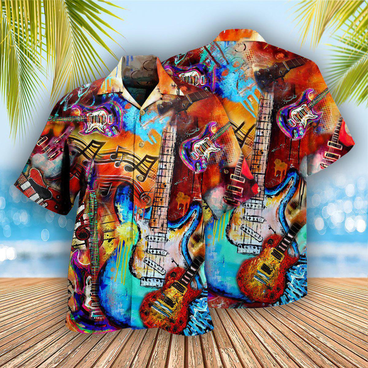 Guitar Music Guitar Go Where - Hawaiian Shirt 