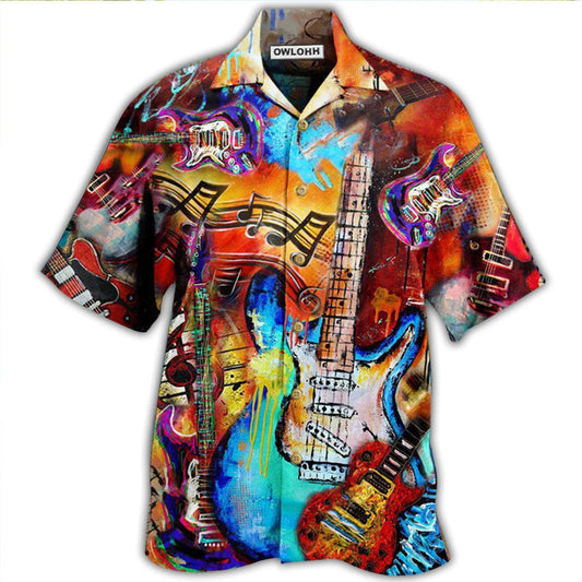 Hawaiian Shirt / Adults / S Guitar Music Guitar Go Where - Hawaiian Shirt 