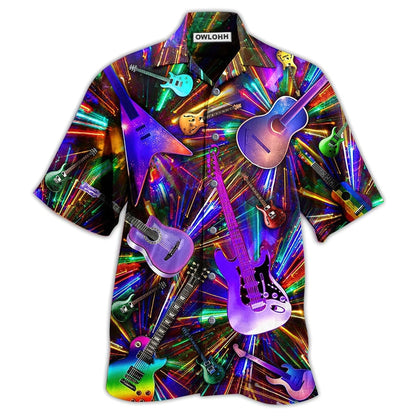 Hawaiian Shirt / Adults / S Guitar Love Neon Color - Hawaiian Shirt 
