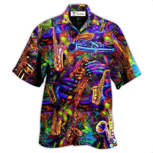 Hawaiian Shirt / Adults / S Saxophone Music Im Saxy And I Know It Saxophonist - Hawaiian Shirt 