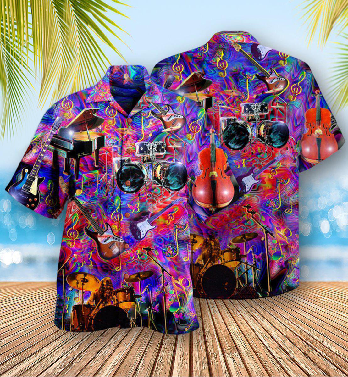 Music Is My Therapy Forever - Hawaiian Shirt 