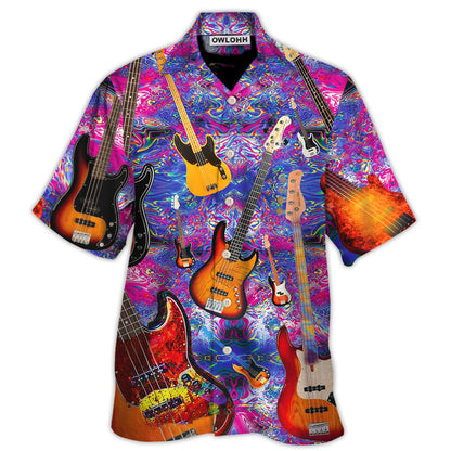Hawaiian Shirt / Adults / S Guitar Life Love Purple Style - Hawaiian Shirt 